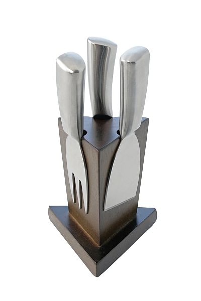 Swissmar Cheese Knife Set 3-Piece Block Set