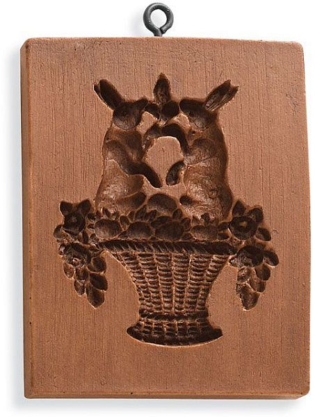 Bunnies In Basket Cookie Mold