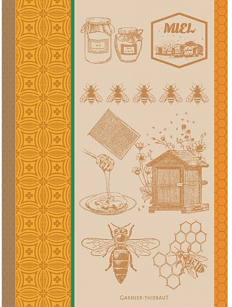 Miel Et Abeilles Ocre Towel