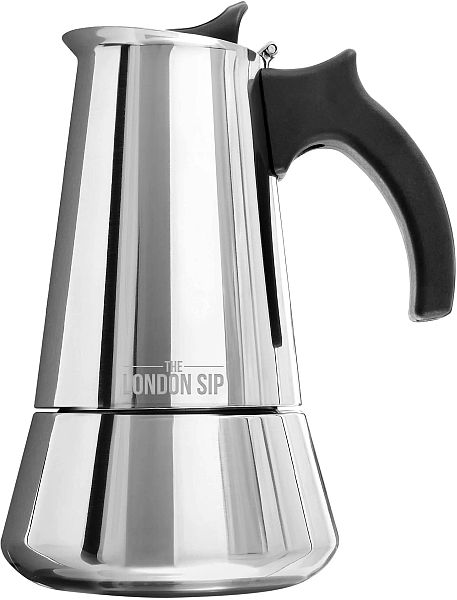 London Sip Espresso Maker 10 Cup Stainless