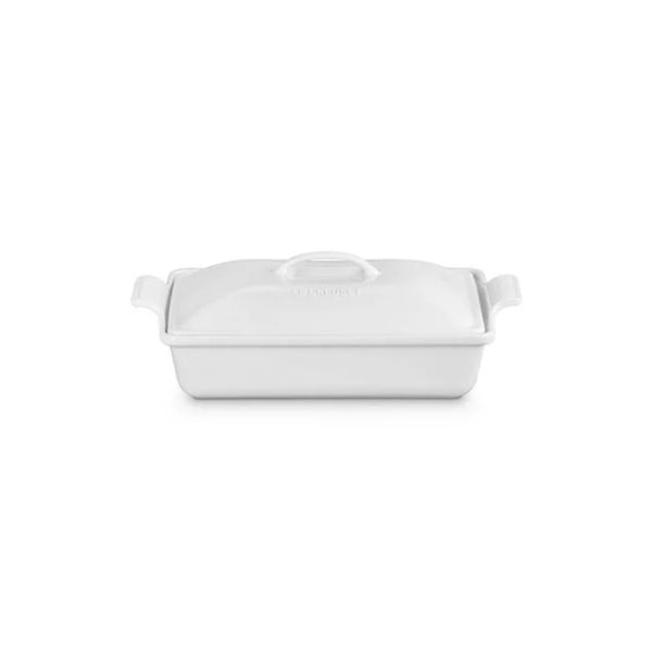 Heritage 4qt Rectangular Casserole White