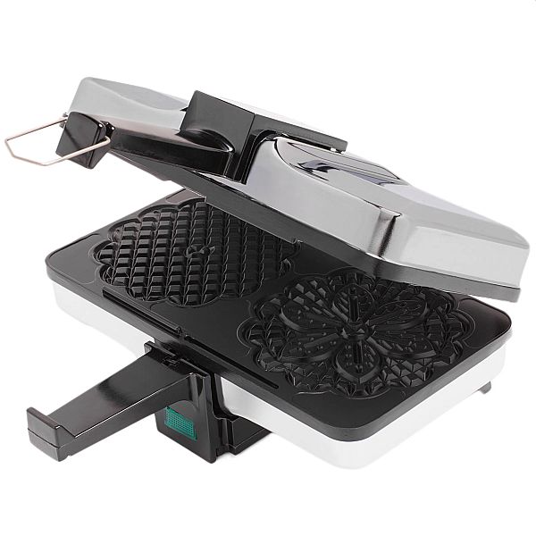 CucinaPro Double Pizzelle Baker - Non-stick Plates