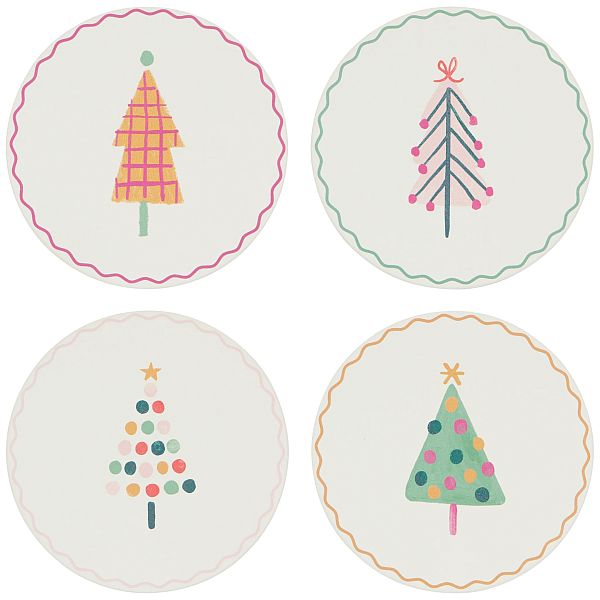 Coasters, SoakUp Glitzmas Set/4