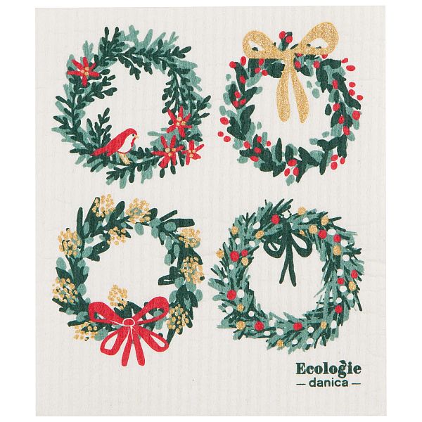 Swedish Sponge Cloth, Wreaths