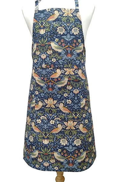 Apron Strawberry Thief Navy