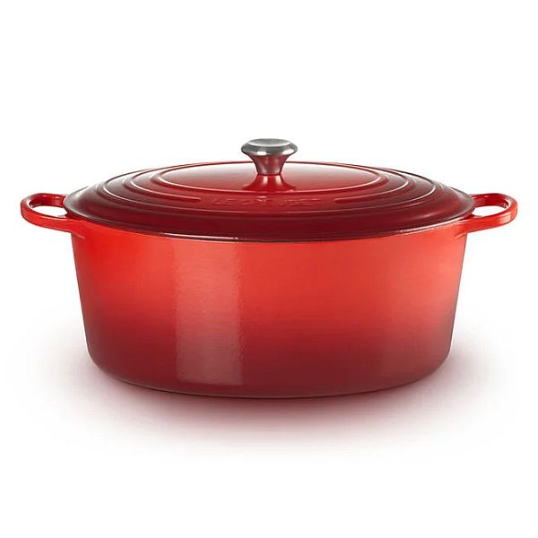 Oval Dutch Oven  8 qt. Enameled Cast Iron, Cerise