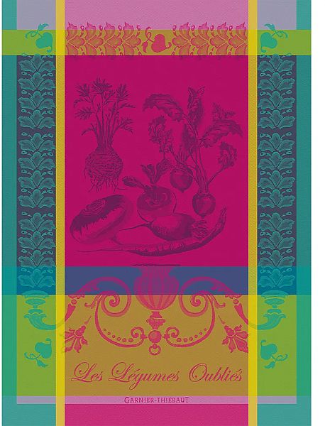 Legumes Oublies Fuchsia Towel
