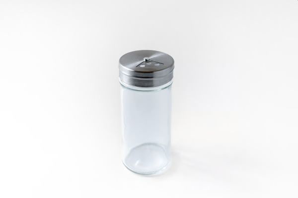 4oz Spice Jar Glass/Stainless
