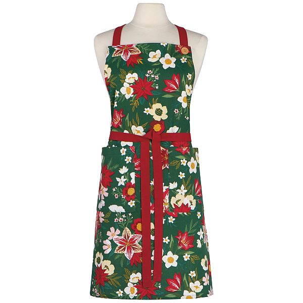 Apron, Spruce Amaryllis